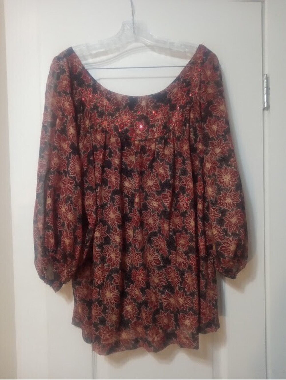 Signature JMB Holiday Blouse | Size 1X | Festive GUC